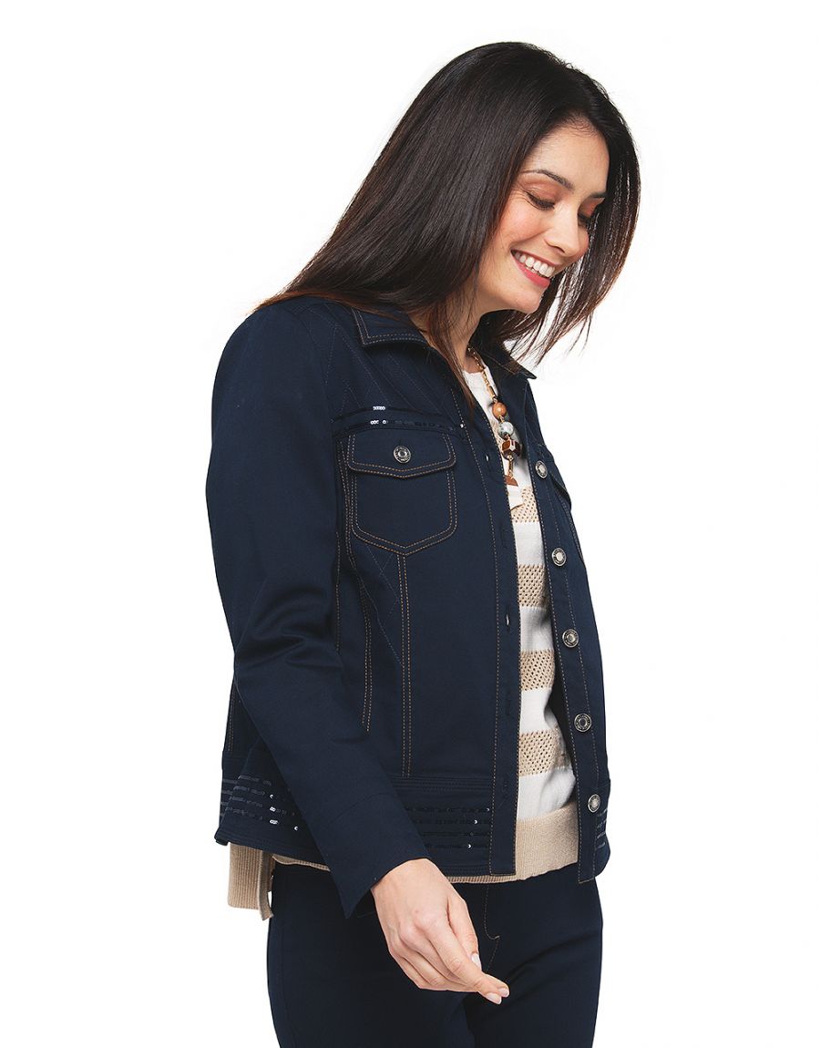 Veste bleu denim