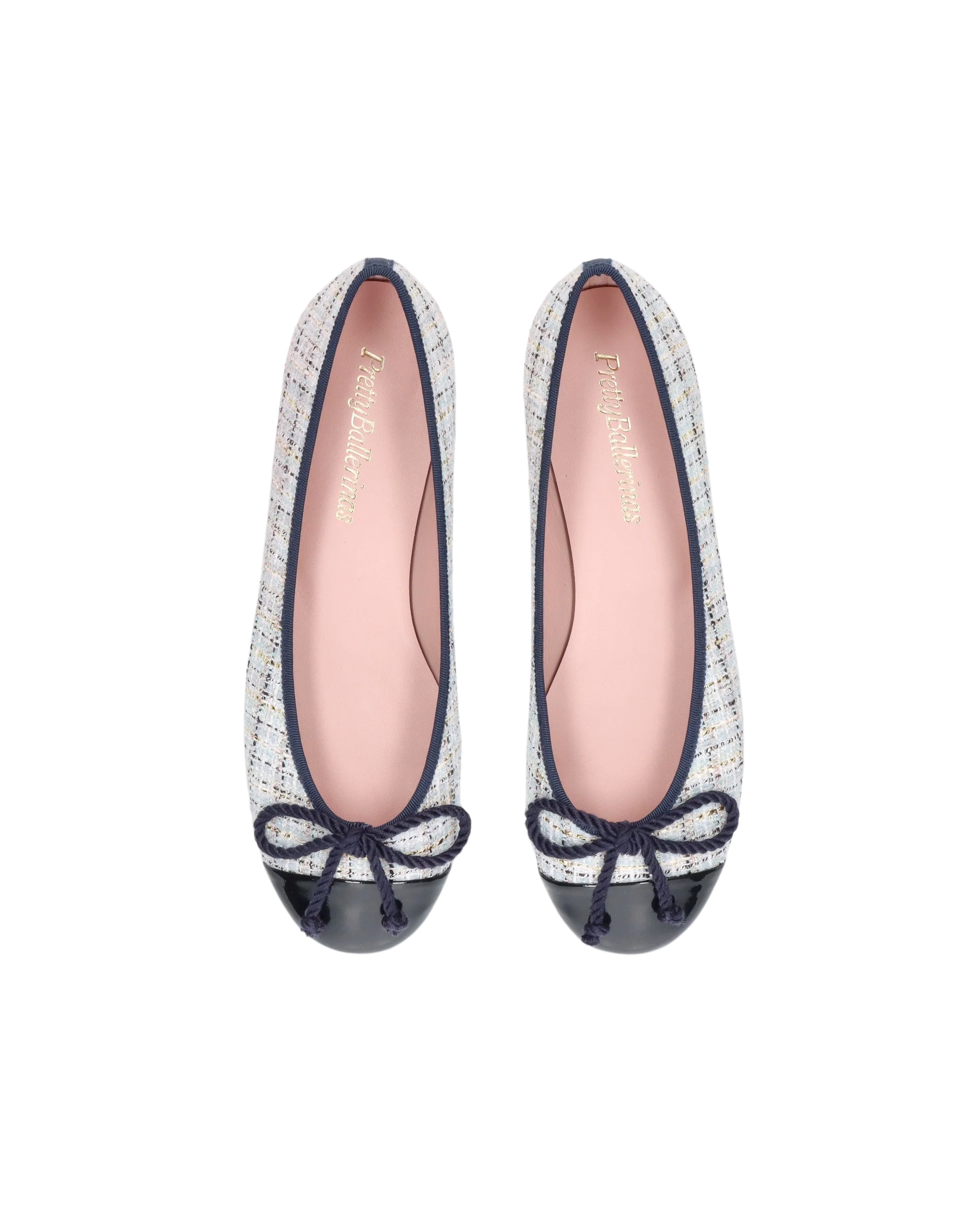 Pretty Ballerinas  Bouclé ballerinasko - Shade Marina/Audran Glacial