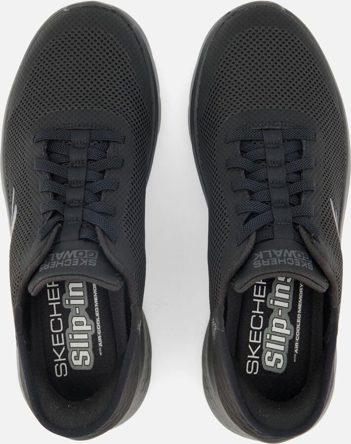 Skechers Slip-ins Go Walk Flex Hands Up Heren Instappers Zwart