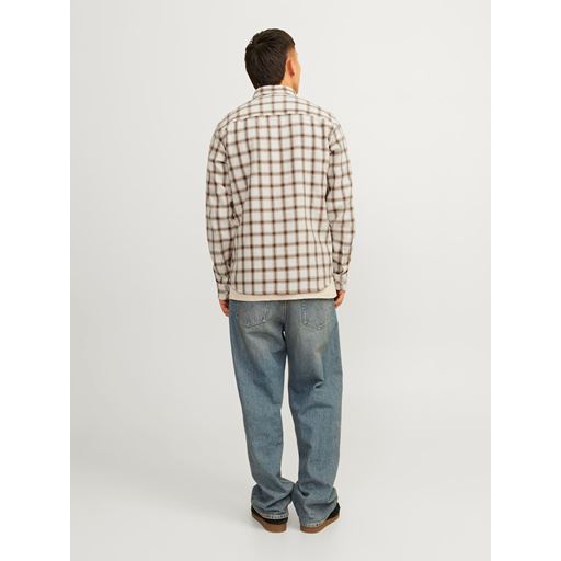 Jack&Jones Blubrook Check Structure Skjorte, Cloud Dancer, XL