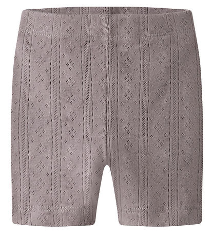 Name It Radlershorts - NmfJsilke - Purple Dove m. Lochmuster