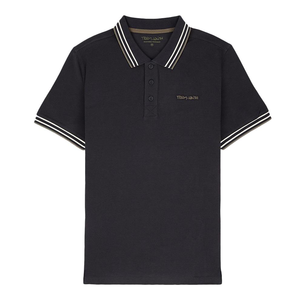 Teddy Smith Polo Marine/Blanc Homme Teddy Smith Pasian