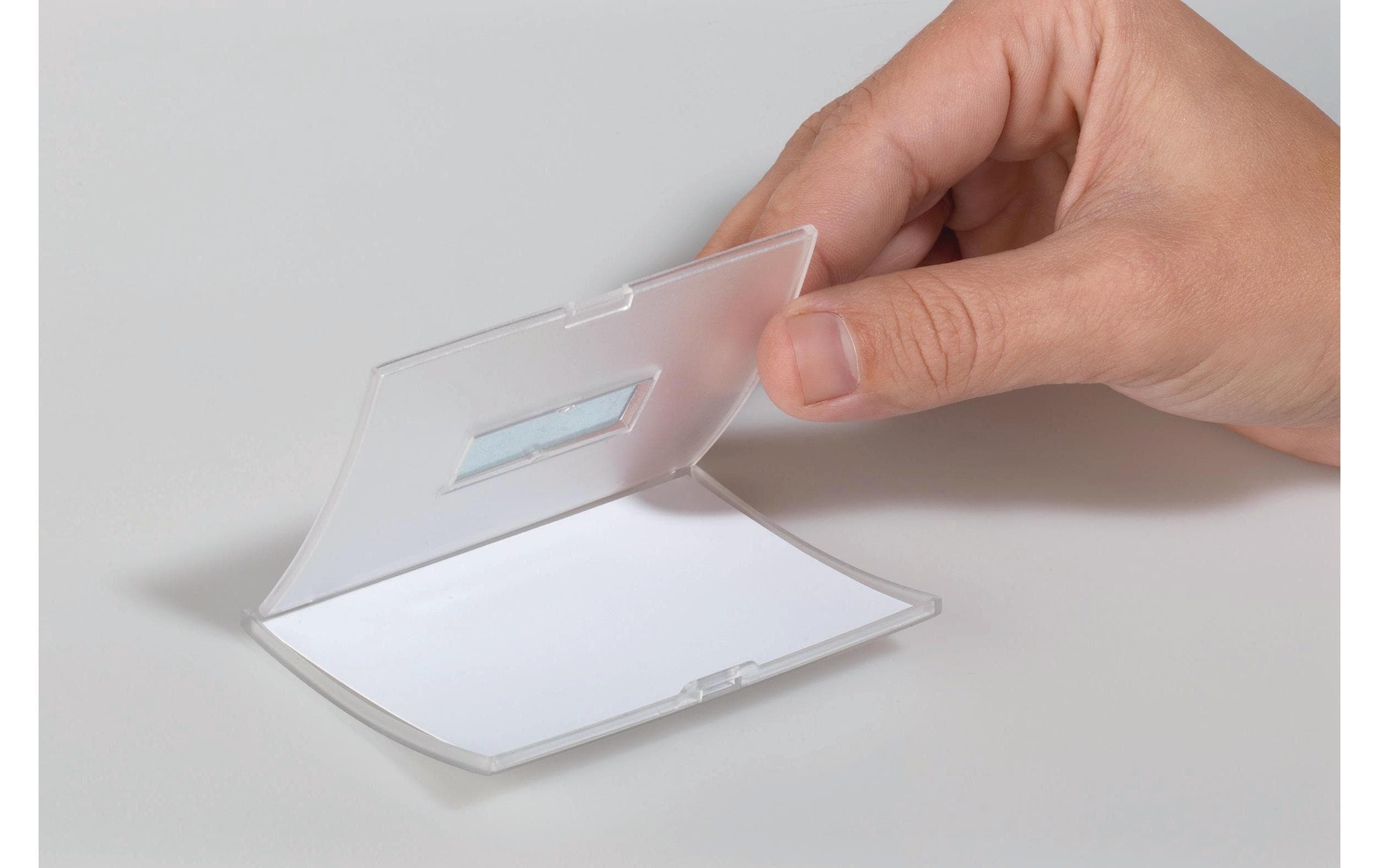 Namensschild mit Magnet Click Fold 40 x 75 mm, 10 Stück10 aufklappbare Namensschilder mit Doppel-Magneten