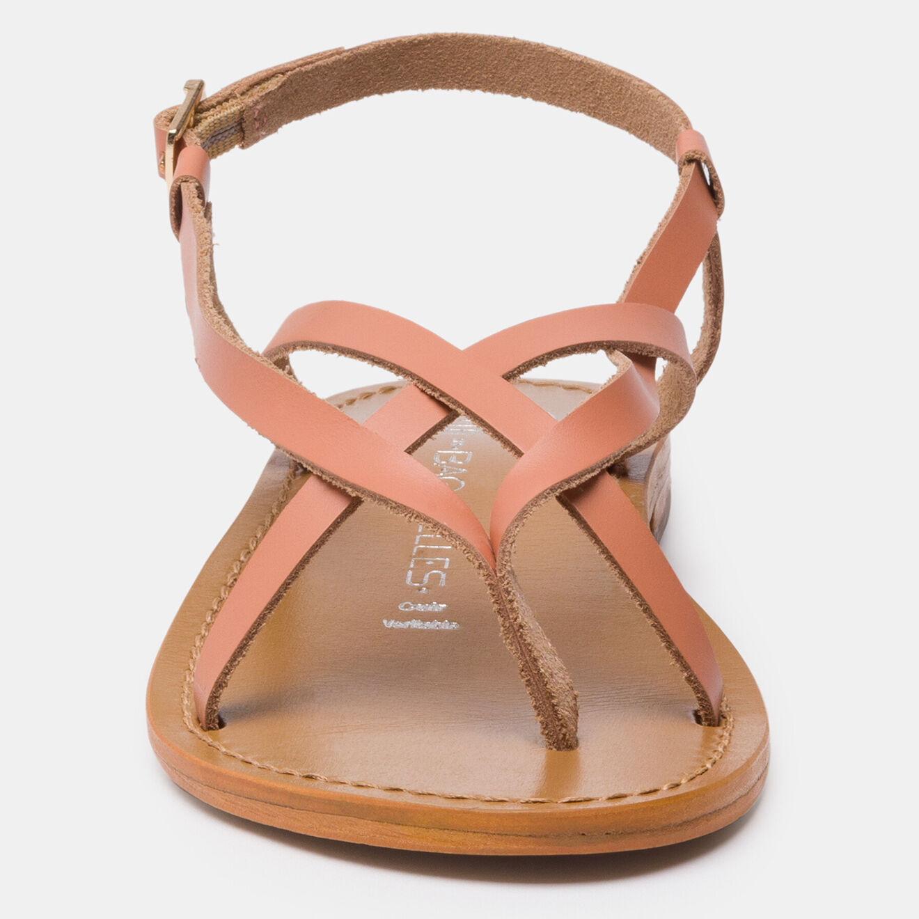Les Bagatelles Sandales en Cuir Morris rose/marron