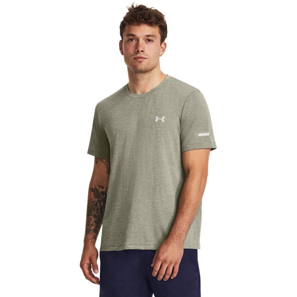 Under Armour SEAMLESS STRIDE - Maillot Homme vert