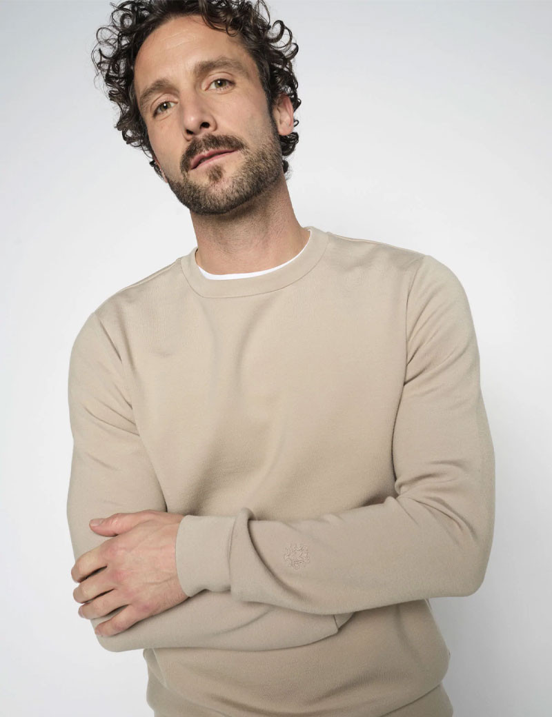 MOS MOSH SWEAT HOMME ABEL BEIGE