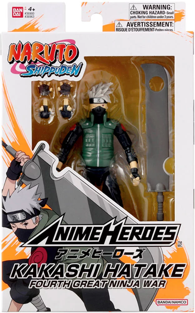 ANIME HEROES - FIGURINE HATAKE KAKASHI FOURTH GREAT NINJA WAR 15CM