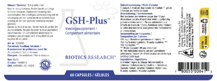 Biotics GSH-Plus Capsules 60CP
