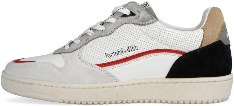 Pantofola d'Oro Baveno Uomo Low Lage sneakers Leren Sneaker Heren Wit