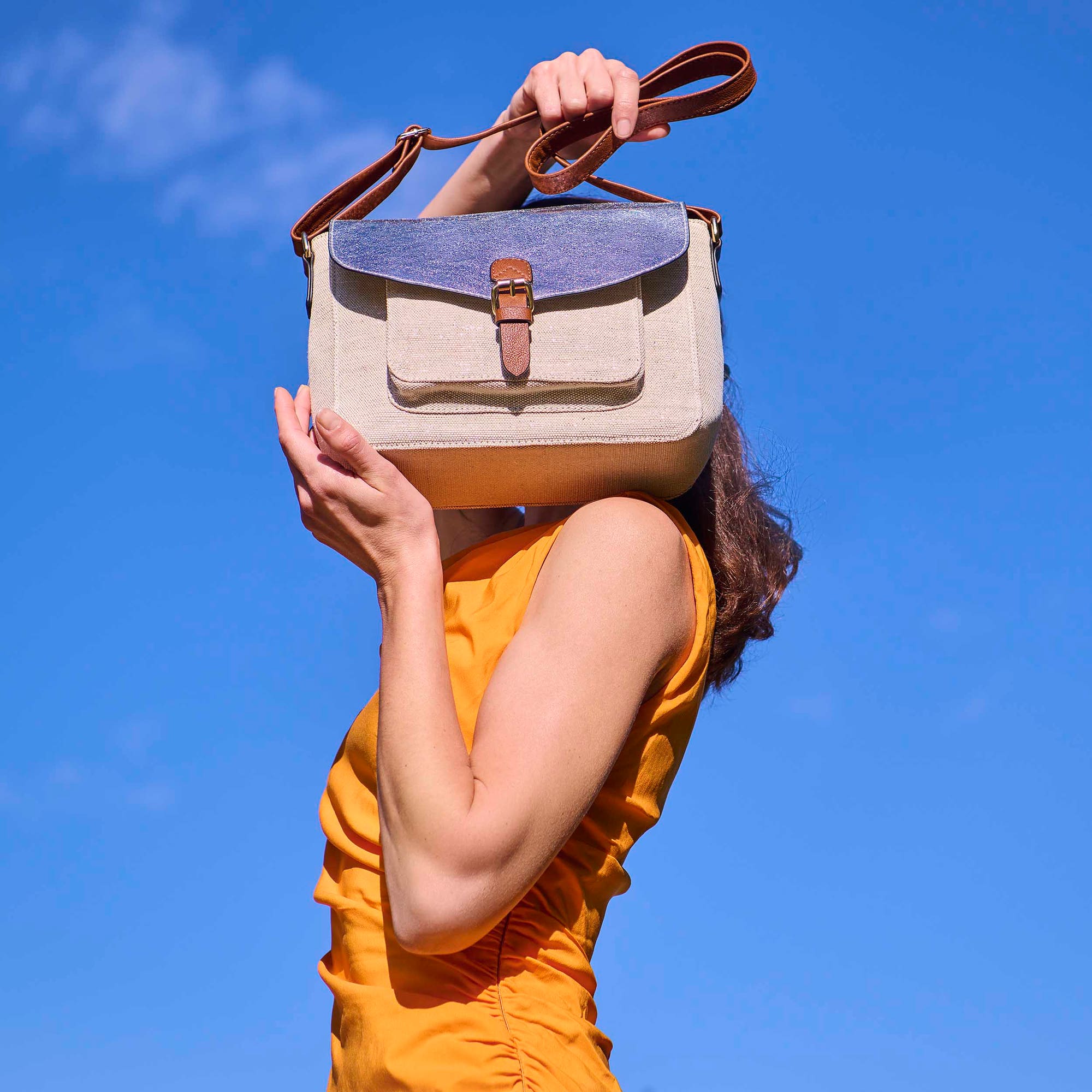 Sac bandoulière argent