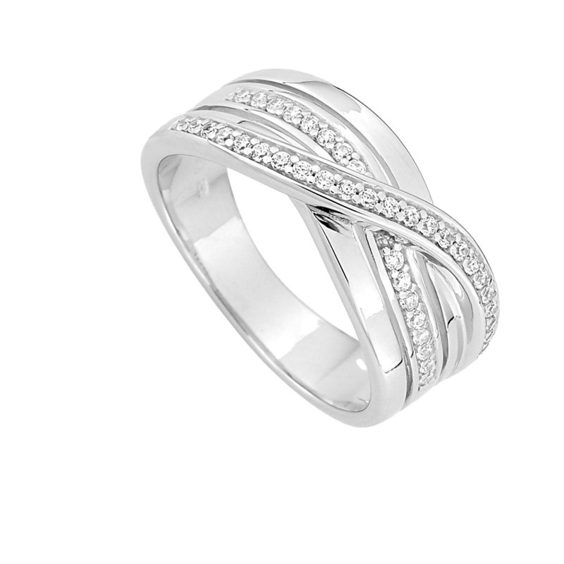 Bague femme - Oxyde de zirconium - Argent 925
