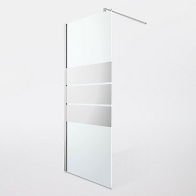 Paroi de douche à l'italienne GoodHome Beloya miroir 90 cm