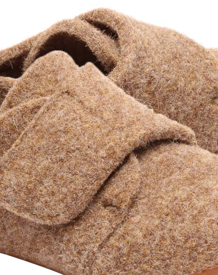 Klett-Hausschuhe CASUAL WOOL in camel