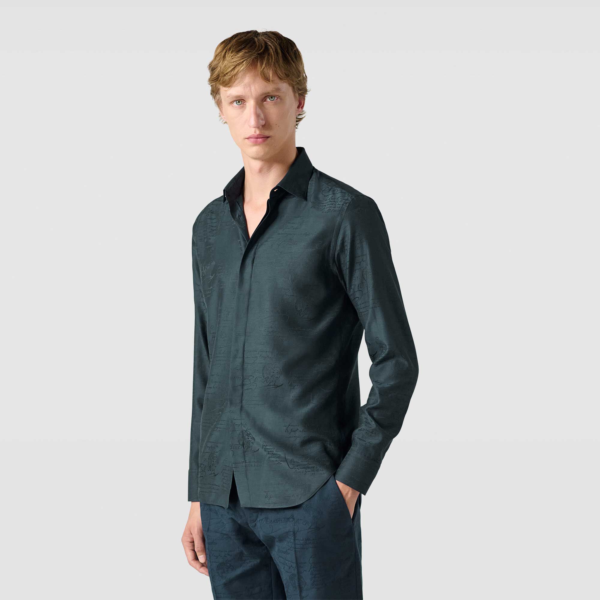 Chemise Andy En Coton Et Soie Scritto