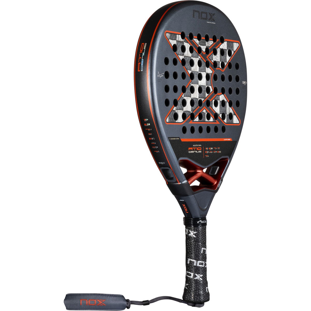 NOX AT10 Genius 18K By Agustín Tapia 2025 Padel Bat