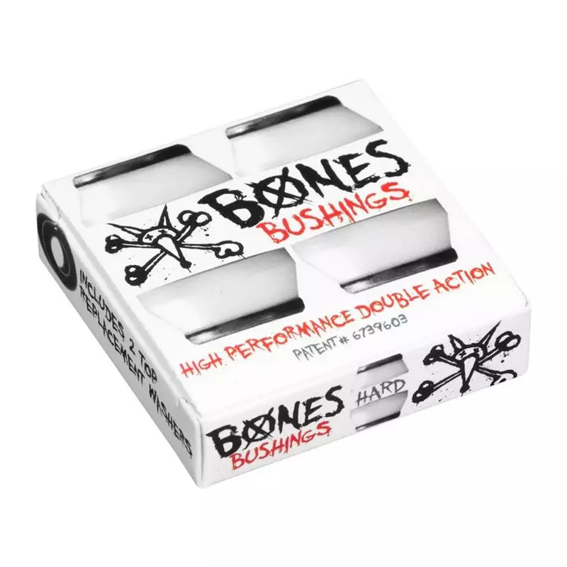 Bushing Skateboard BONES Bushings Jeu De 4 Gommes Hard White