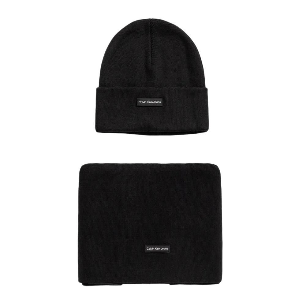 Calvin Klein Jeans Coffret Bonnet + Echarpe Noire Homme Calvin Klein Jeans Gift