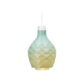 Philips 3D printed hanglamp Droplet Three turquoise 31,8x21,5 cm (hxb)