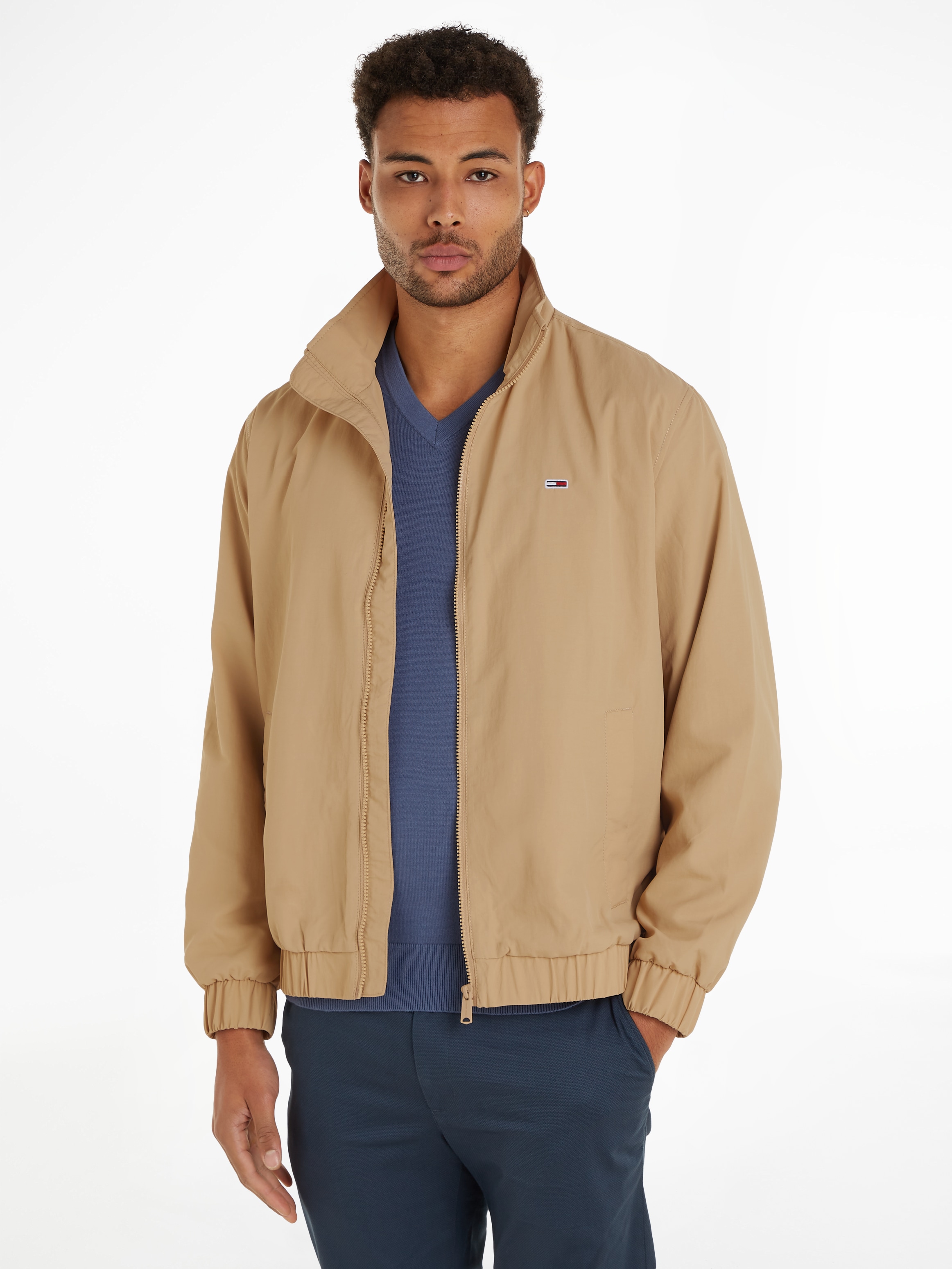 Tommy Jeans Plus Collegejacke »TJM ESSENTIAL JACKET EXT« Grosse Grössen und Logostickerei