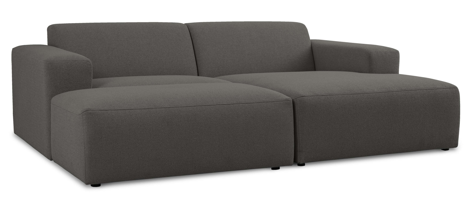 GOODproduct Ecksofa »Koa,228cm, L-Form, Modulsofa, Webstoff, Cord, Struktur, Chenille« Designsofa, Set, Hocker inklusive, weicher Lounge-Sitzkomfort