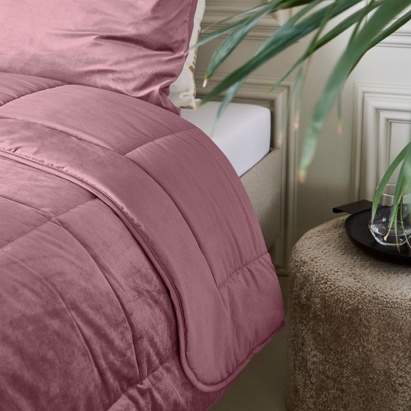 Sleeptime 2 in 1 Velvet Dekbed zonder Overtrek Dekbed Roze