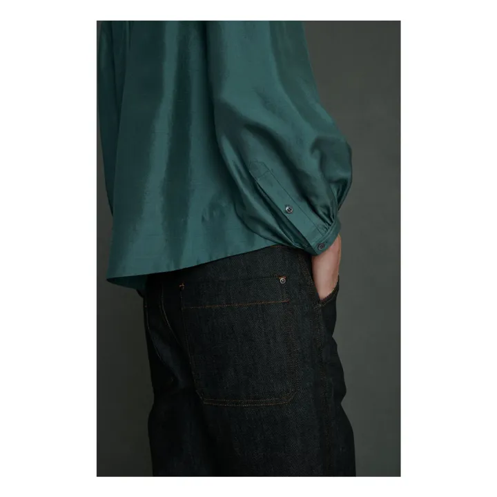 Soeur Blouse Univers Soie | Vert canard