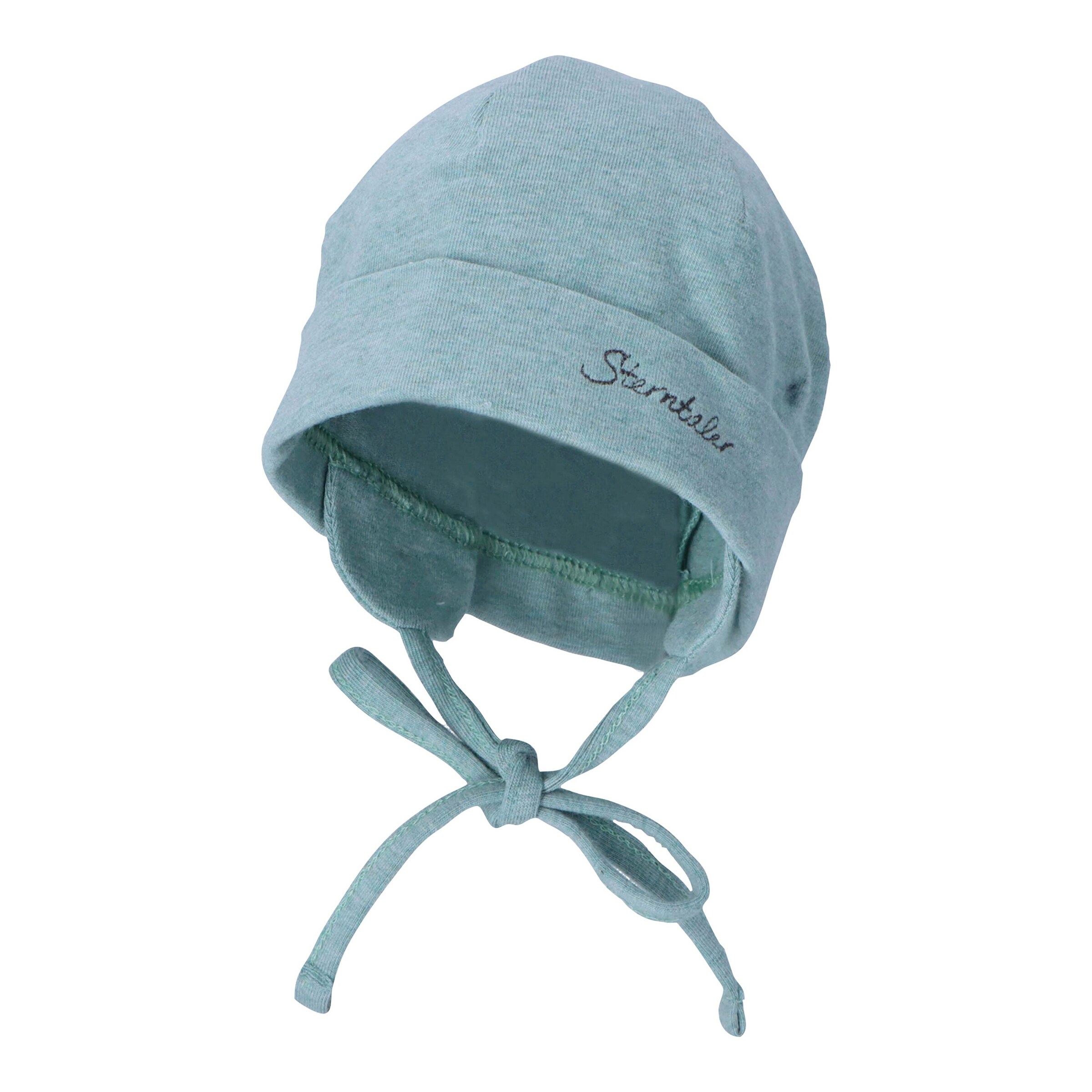 Sterntaler Mütze mit Bindeband grün
