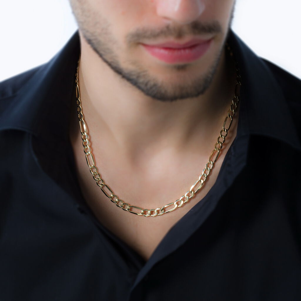Chaîne Michaellaae Maille Alternée 1/3 Or Jaune