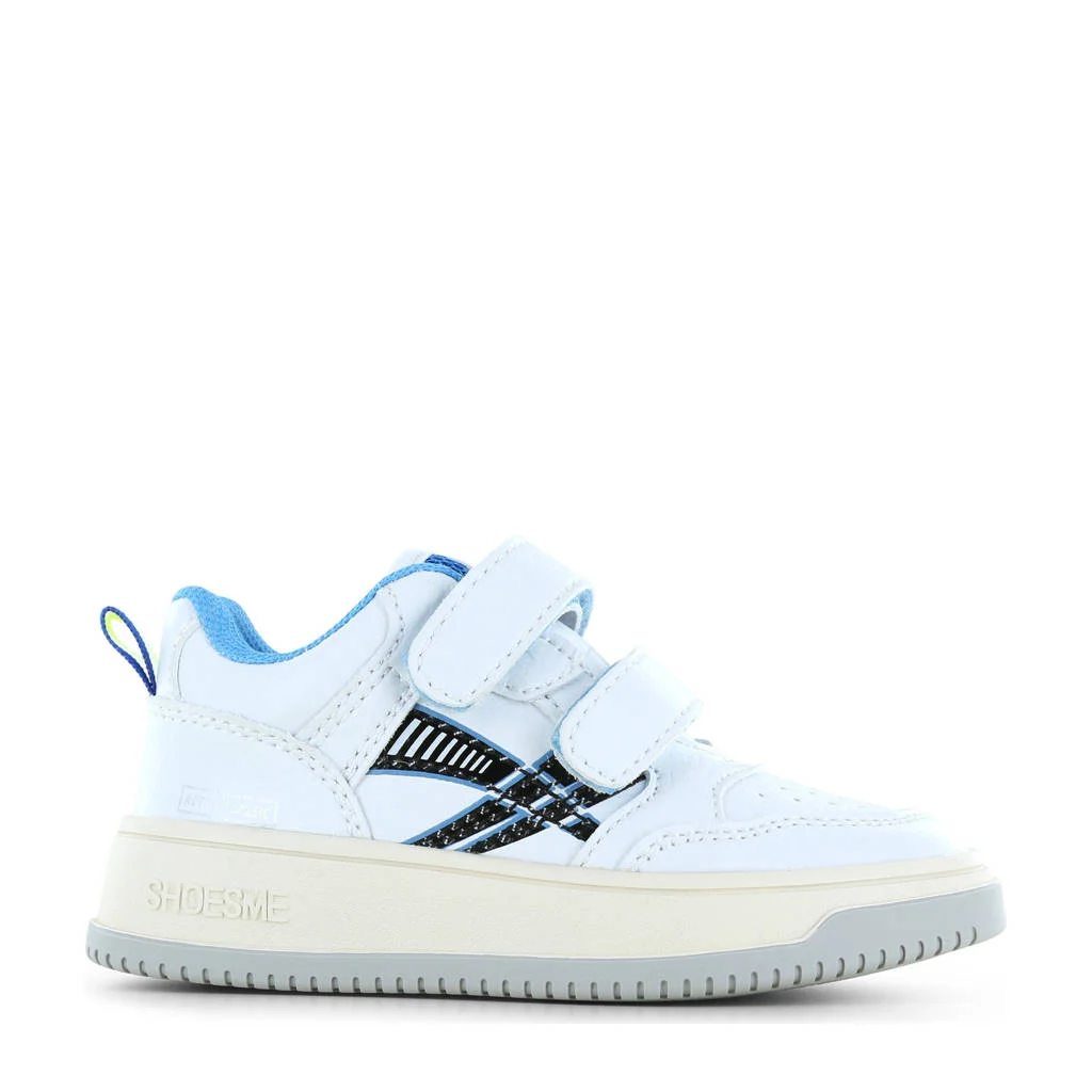 Shoesme leren sneakers wit/blauw