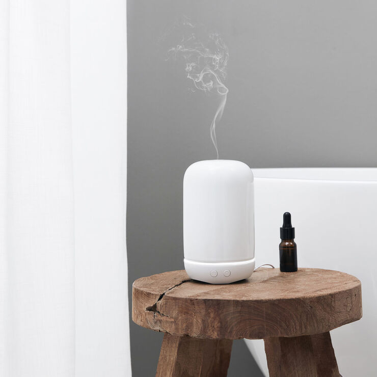 Meraki Diffuser til æteriske olier, Vitalba, Ceramic, Hvid