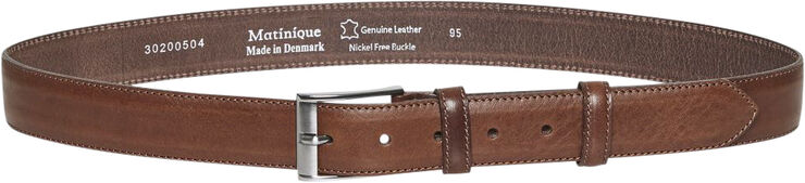 Matinique Essinot Leather Belt Brun