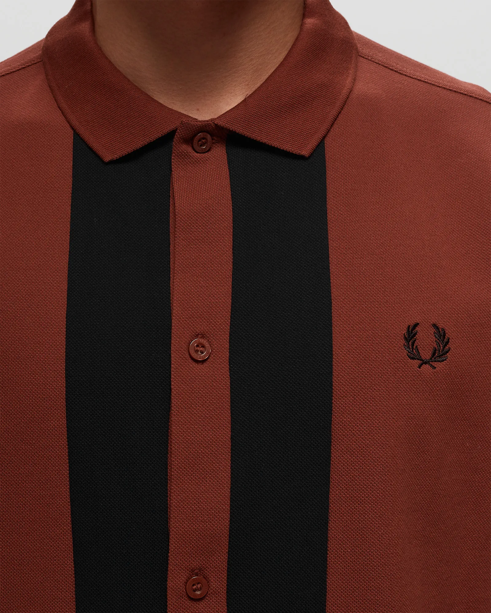 Camisa polo Fred Perry com painéis