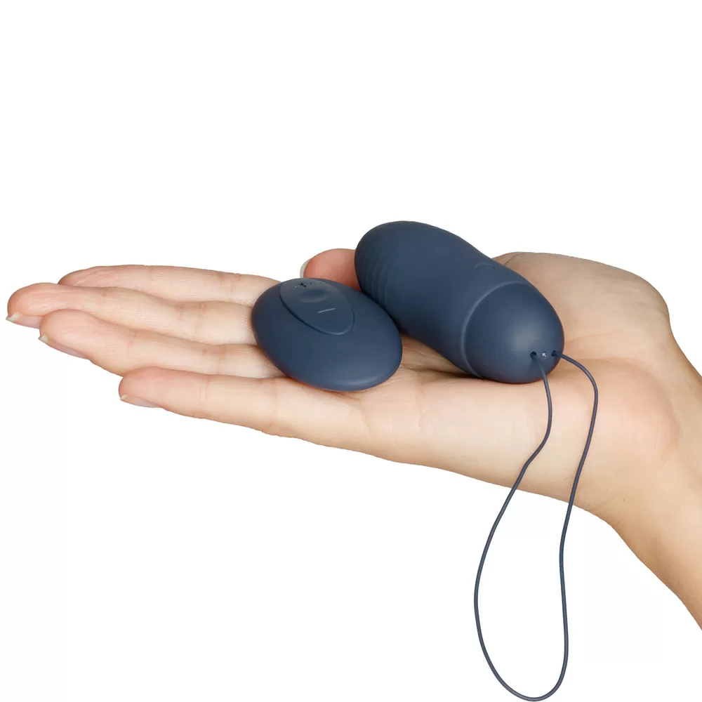 Amaysin Rillet Genopladelig Vibrator Æg m. Fjernbetjening