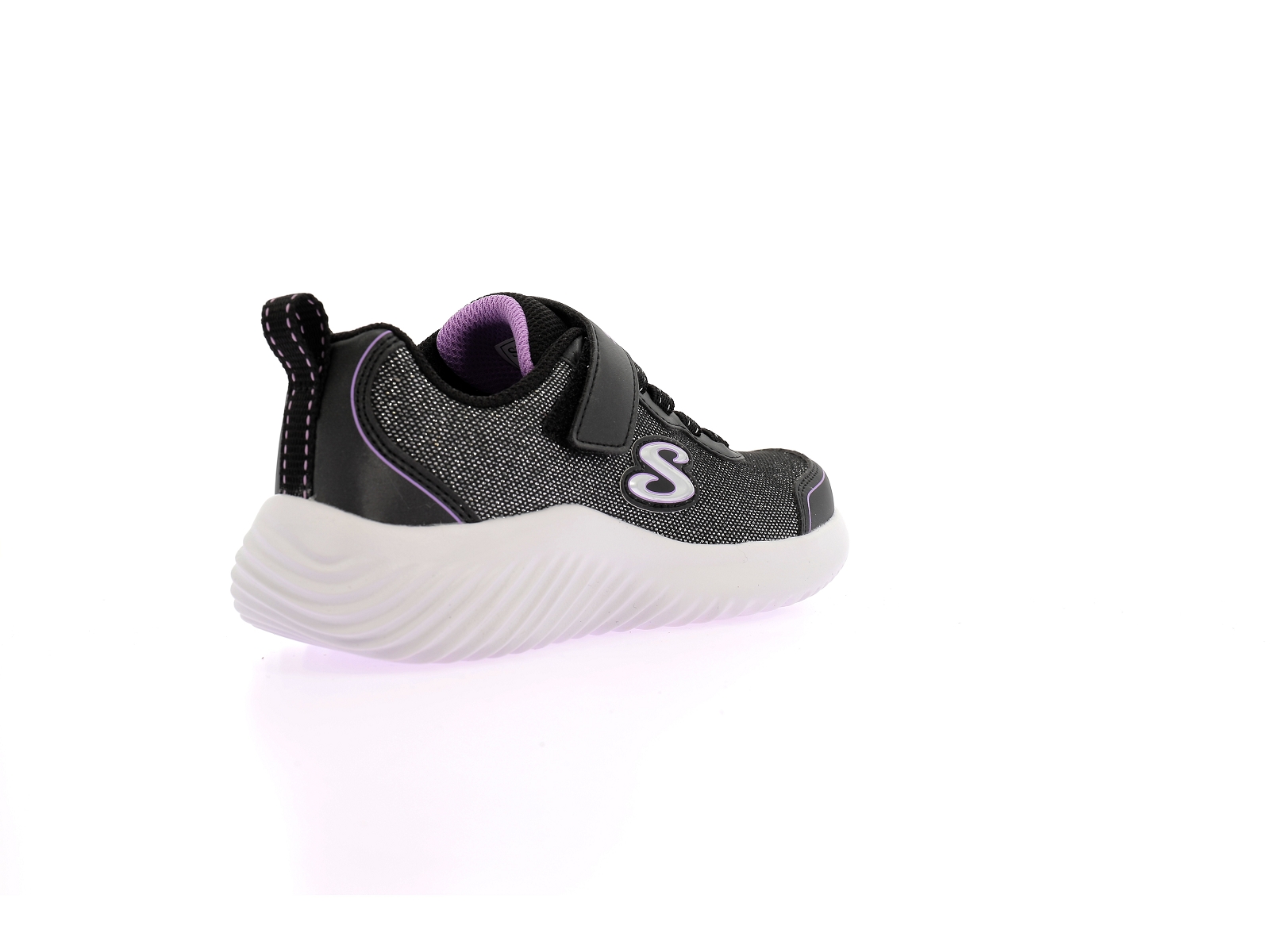 Skechers-BOUNDER GIRLY GROOVE Matières combinées Noir Argent