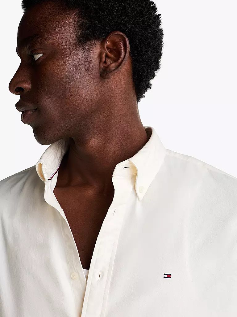 TOMMY HILFIGER Hemd Regular Fit creme