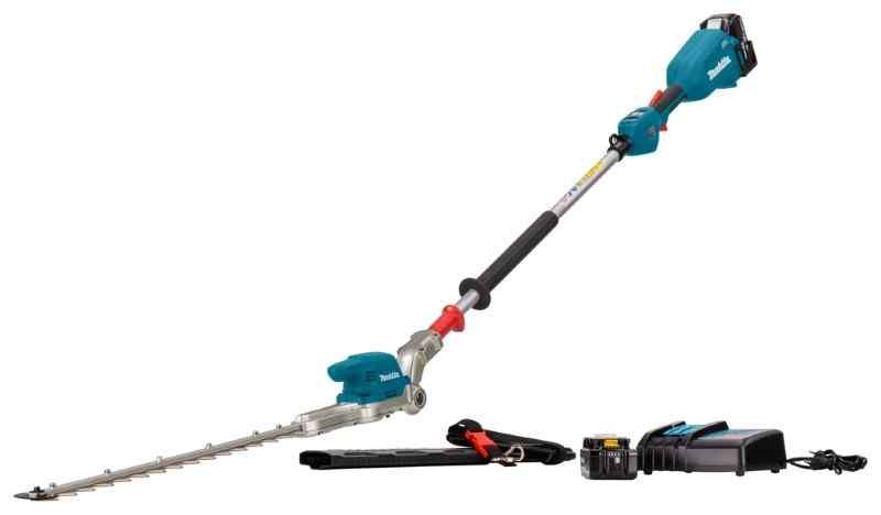 Makita DUN500WRTE LXT 18 V accu Stokheggenschaar 50 cm verstelbaar  (2x 50 Ah) en snellader