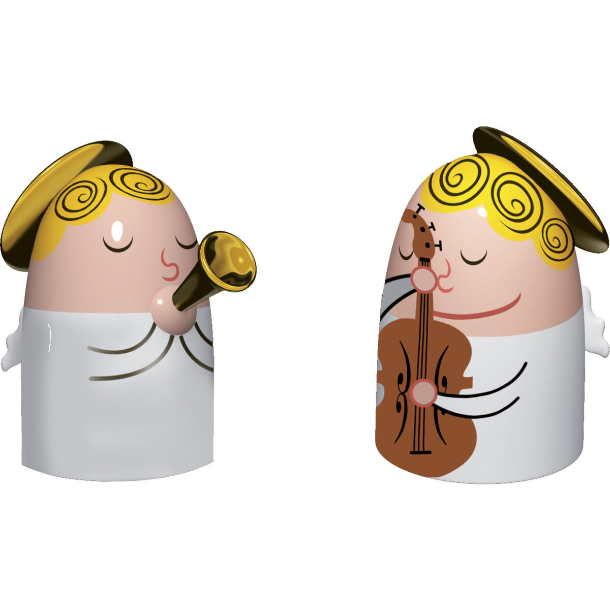 Porselensfigurer Engler 2 stk