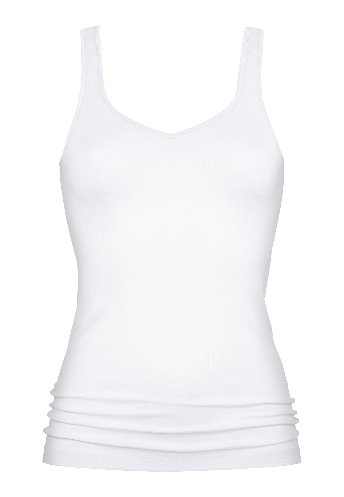 Mey Tanktop »Noblesse«, schmale Passform, breite Träger, tiefer V-Ausschnitt
