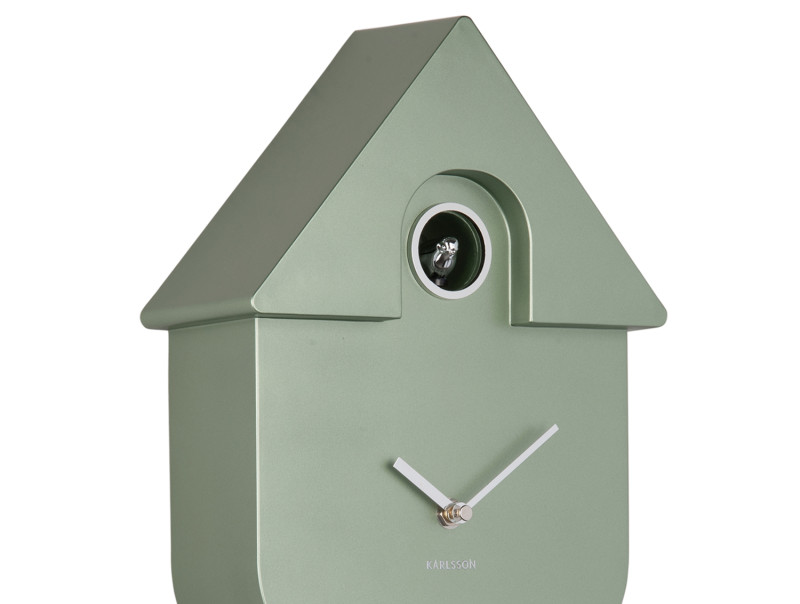 Wall Clock Modern Cuckoo Metallic KA5867DB Metallic dark blue