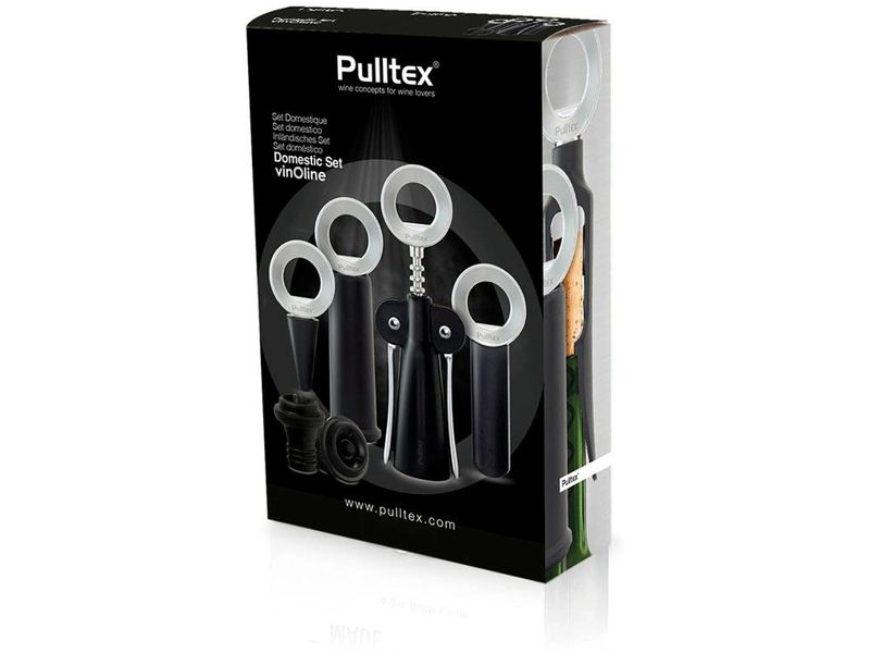 Pulltex Weinset Domestic Schwarz Weinaccessoires für den Haushalt