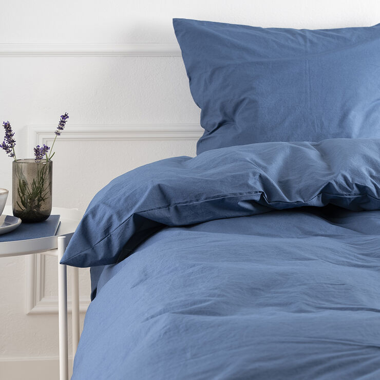 Nordisk Tekstil Økologisk sengelinned Kelly denim blue - GOTS Blå