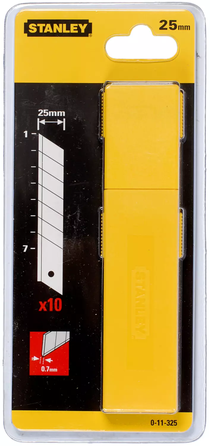 Stanley 0-11-325 Reservemessen voor afbreekmes - 0,7 x 110 x 25mm (10st)