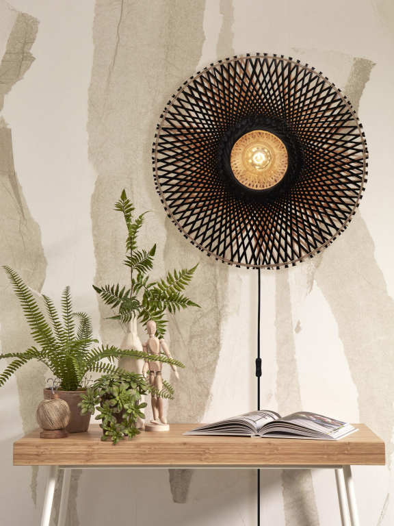 Good&Mojo Kalimantan wandlamp medium Ø60 naturel