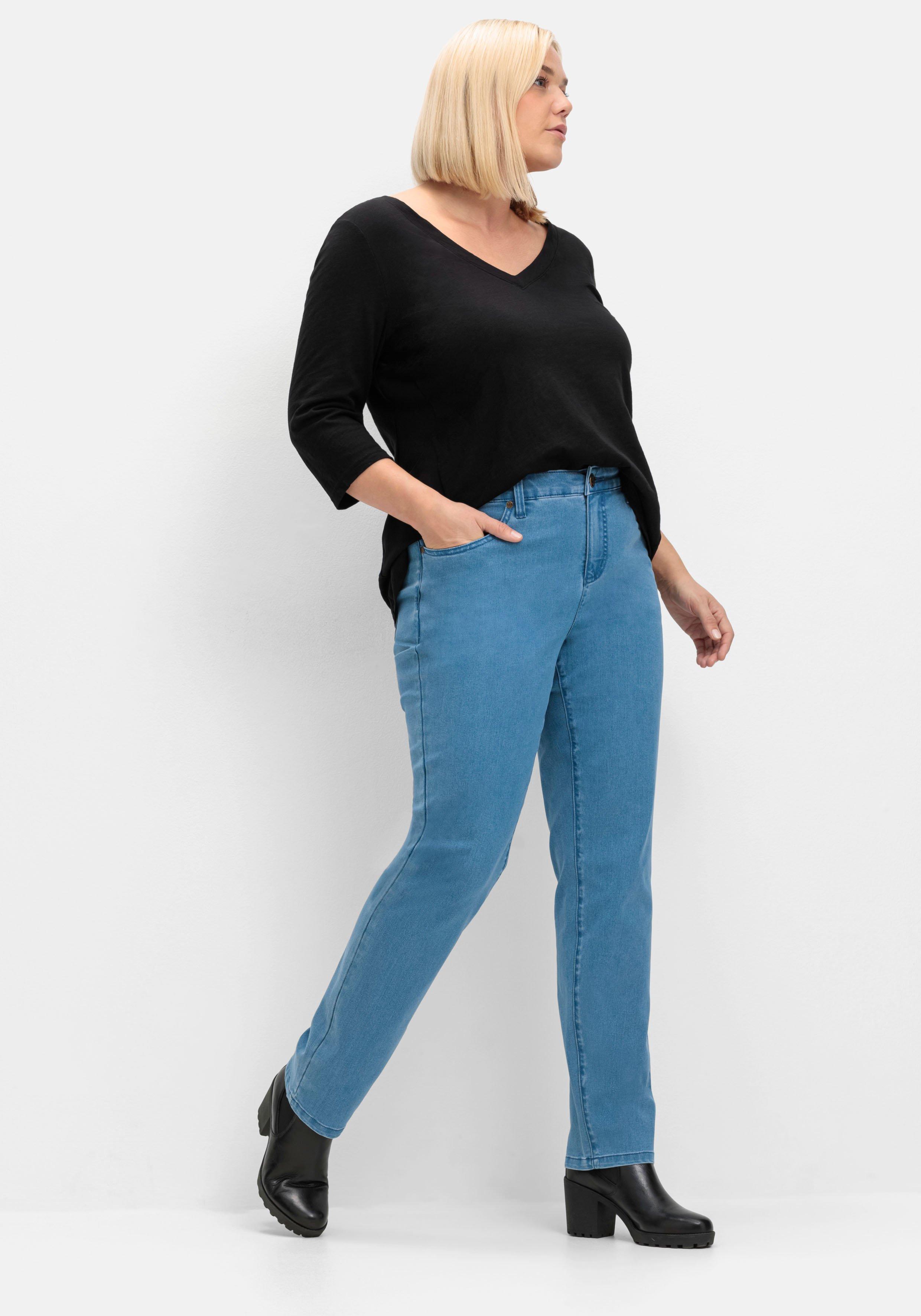 Schmale Stretch-Jeans im 5-Pocket-Stil