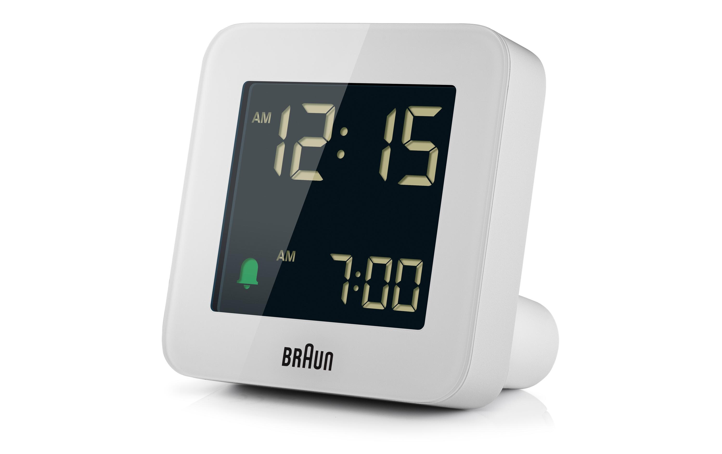 Funkwecker BC09 WeissFunkwecker mit LDC Display