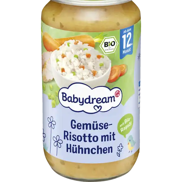 Bio Gemüse-Risotto mit Hühnchen
