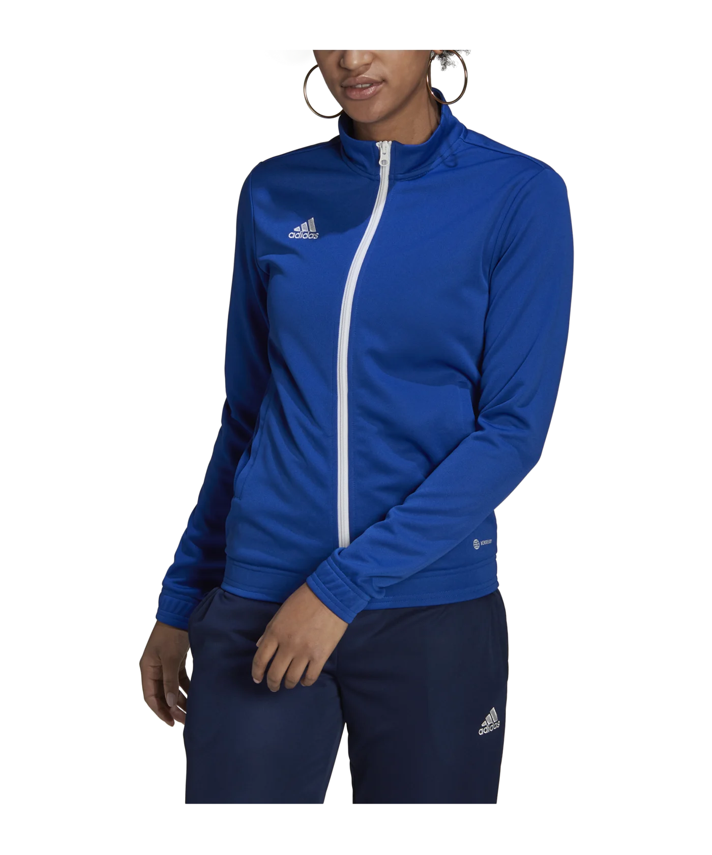 adidas Entrada 22 TK Trainingsjacke Damen Blau