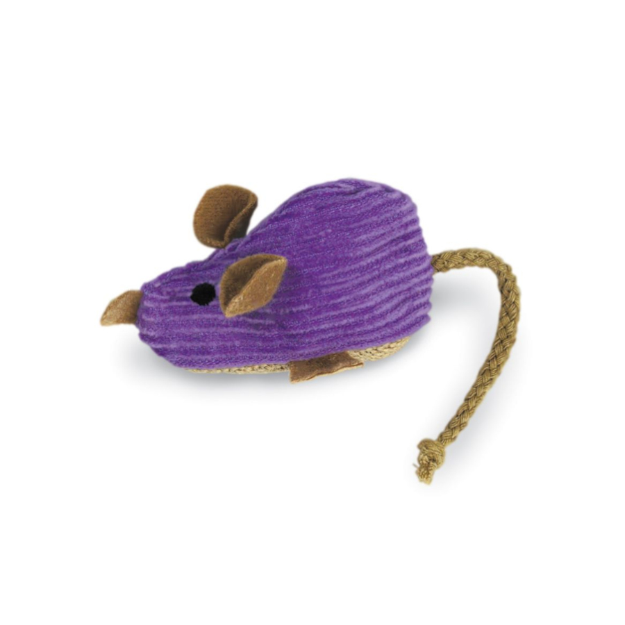 Rato de veludo cotelê Kong com erva-de-gato para gatos