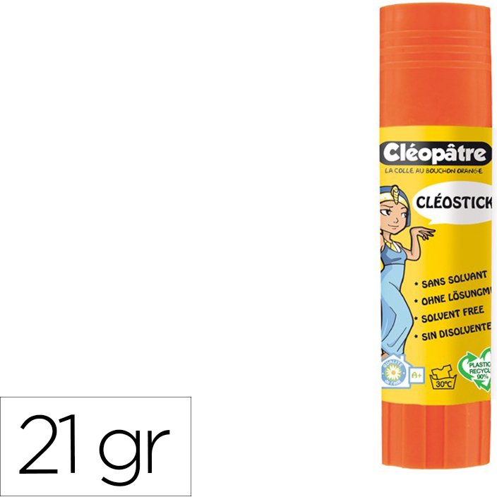 Baton de colle cleobio'stick 21 gr 90% matiere vegetale et 90% plastique recycle
