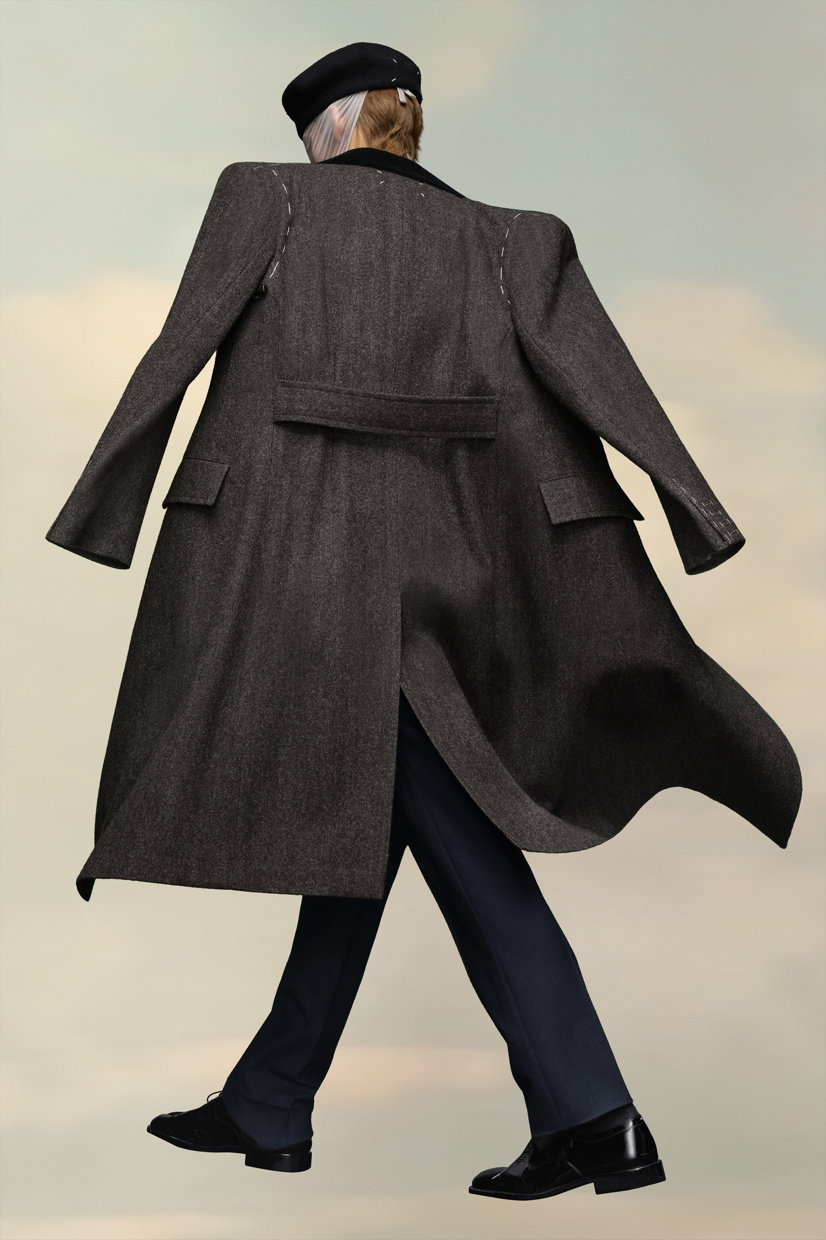 Manteau à boutonnage croisé